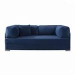torque vegas sofa cum bed 3 seater foldable sofa bed blue