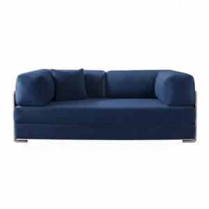 torque vegas sofa cum bed 3 seater foldable sofa bed blue