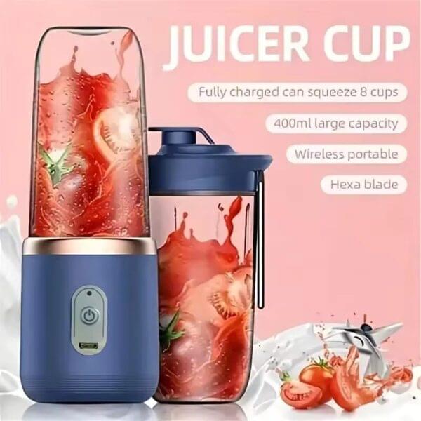 6 Blade Best Portable Blender USB Rechargeable Juicer