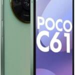 POCO C61 Mystical Green Smartphone Front View